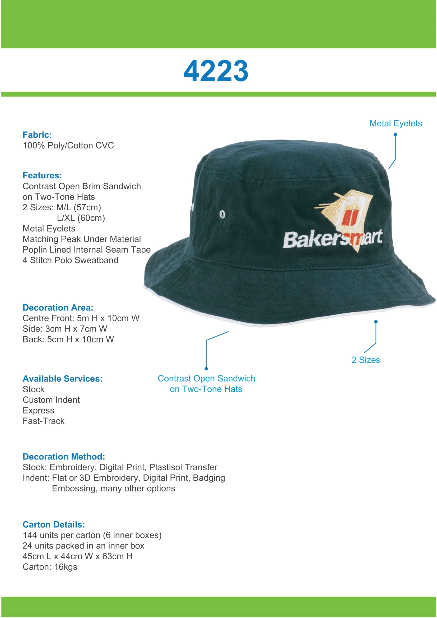 23 DC-4223 Basic Bucket Hat